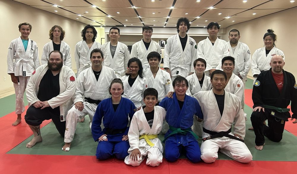 Adult Judo class at San Diego Judo